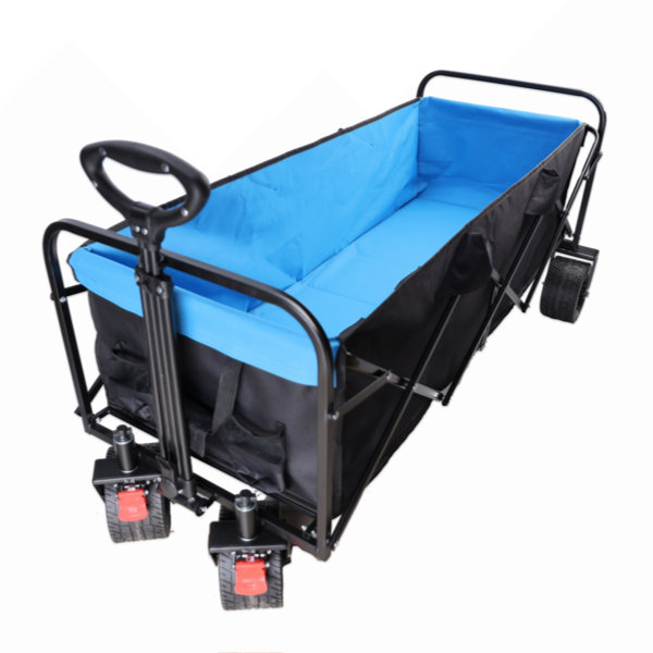 GZMWON Big Large Capacity Folding Cart Extra Long Extender Wagon Cart